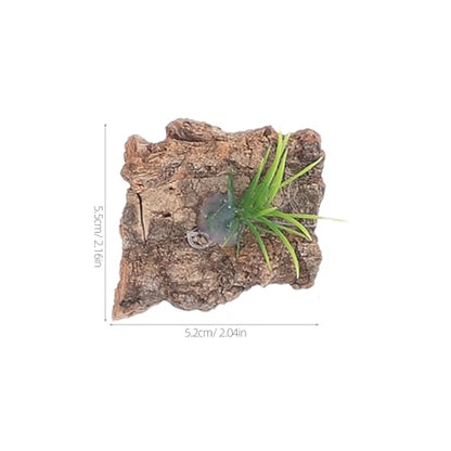 Alasum 20pcs Natural Cork Bark for Reptile Terrarium Tree Bark Decor for Reptile Tank Background for Lizards Snakes Turtles Easy Clean Terrarium Scenery