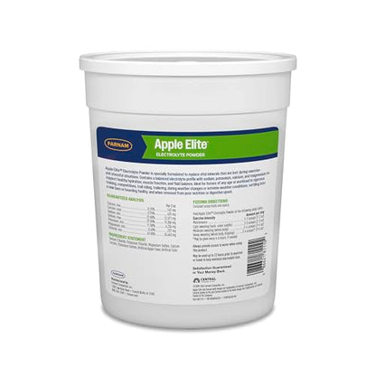 Farnam Apple Elite Horse Electrolytes Powder Supplement, Replaces Vital Minerals, Encourages Hydration, Sugar-Free, Contains Sodium, Potassium, Calcium & Magnesium, Apple Flavored, 5 lb - size: 5 pounds