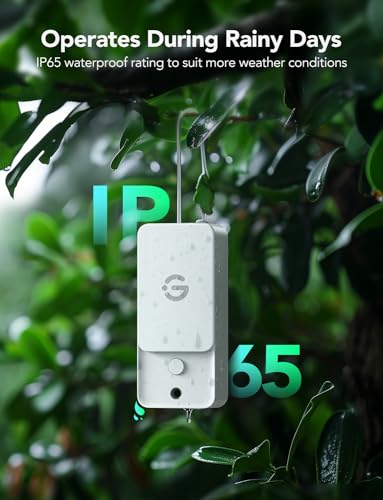 GoveeLife Outdoor Thermometer Hygrometer Subdevice H5107 (3 Pack), Mini Temperature Humidity Sensor with APP Notification Alert, IP 65 Waterproof (WiFi Gateway Not Included) - style: 3 Sensors