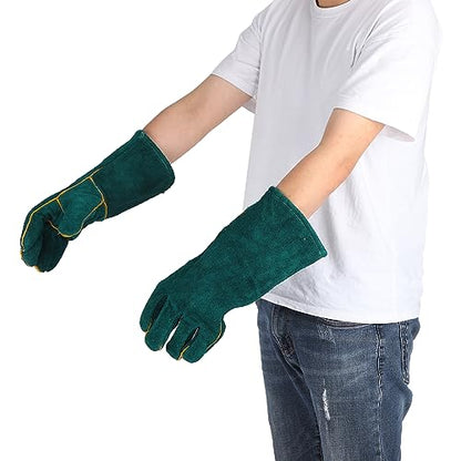 Pongnas BiteAnimal Handling Gloves for Dogs Cats Reptiles Protective Training & Grooming with Scratch Defense Large Pets and Wild Animals