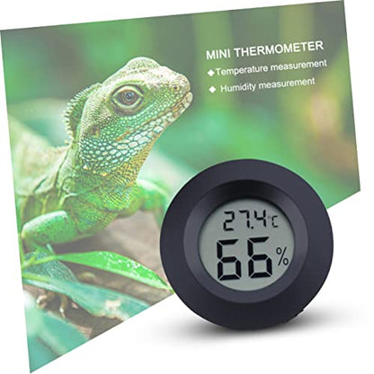 7pcs Mini Hygrometer Thermometer for Terrarium Accurate Humidity and Temperature Gauge for Reptiles and Indoor Use Digital Display for Easy Reading