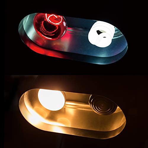 REPTI ZOO Dual Reptile Light Fixture for Reptile Dome UVB Lamp Fixture Dual Reptile Reflector Dome Lamp Cap Combo Integration Design Heat Lighting - size: 1 Count (Pack of 1)