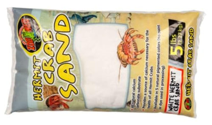 Zoo Med White Hermit Crab Sand 5 lbs - Pack of 2 (2 Items)