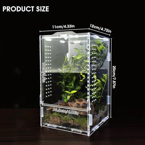 Genérico Jumping Spider Terrarium - Habitat Acrylic Tarantulas,Religious Mantis Enclosure | for Breeders Pet Lovers Educators School Projects Living Room Study Stores Office