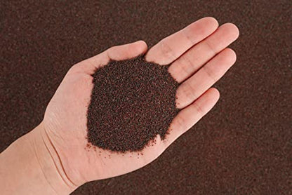 LANDEN Congo Aquascape Sand for Aquarium Landscape 2L(9lbs), Brown, Aquarium Natural Fine Decorative Sand, Tropical Rainforest Biotope Aquariums, Depth Enhancing, 0.4-0.9mm - size: L,2Lx1pk