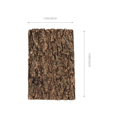 Homoyoyo 2Pcs Reptile Bark Decor Wood,Natural Cork Bark,Reptile Habitat Climbing Tree Bark Terrarium Landscaping Tree Bark Tree for Bearded Dragon Lizard Geckos Tortoise Random Shape