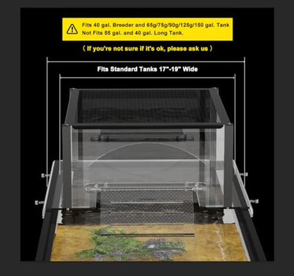 Turtle Topper Basking Platform for Aquatic Turtles 40 Breeder 75 Gallon, Aquatic Reptile Ramp Dock, Terrace, Turtle Tank Accessories - size: Extra Large