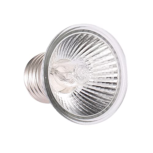 HURRISE 25W Halogen Heat Lamp Lightweight, Appetite UVB Promote Vitamin D3 Synthesis, Reptiles Lizard Aquarium, Full Spectrum Small Sun Light (US) - size: US