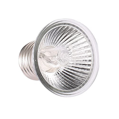 HURRISE 25W Halogen Heat Lamp Lightweight, Appetite UVB Promote Vitamin D3 Synthesis, Reptiles Lizard Aquarium, Full Spectrum Small Sun Light (US) - size: US