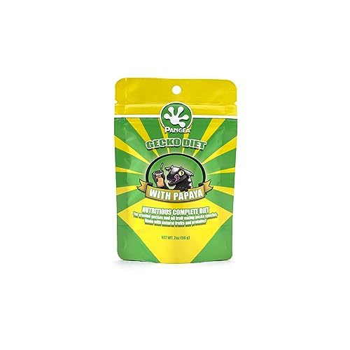 Pangea Gecko Diet Fruit & Papaya Bundle - 2oz Fruit & Insects and Papaya Mix