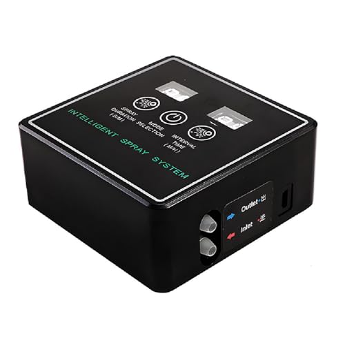 Dioche Reptile Fogger Smart Spray System with Touchscreen Controller, Automatic Reptile with Timer, Low Noise 360° Adjustable Misting Nozzles for Terrariums, Amphibians, Lizards, (10m 4 Nozzles) - size: 10m 4 Nozzles
