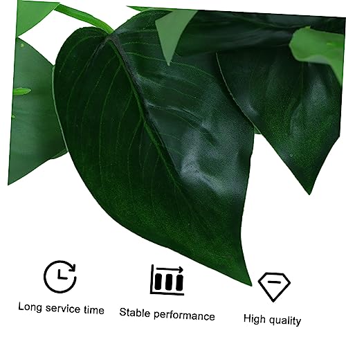 ORFOFE Reptile Terrarium Plant Reptile Landscape Pet Cage Decor with Suction Cups