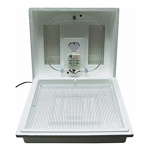 Farm Innovators 2100 Heated Still Air Incubator for 4 Dozen Eggs with Built in Hygrometer, Solid State Circuitry, and 2 Large Viewing Windows, White - color: Still Air, size: 1 Pack