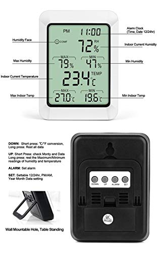 Digital Thermometer Hygrometer Room Indoor Temperature Sensor Humidity Meter Wireless Hygrometer