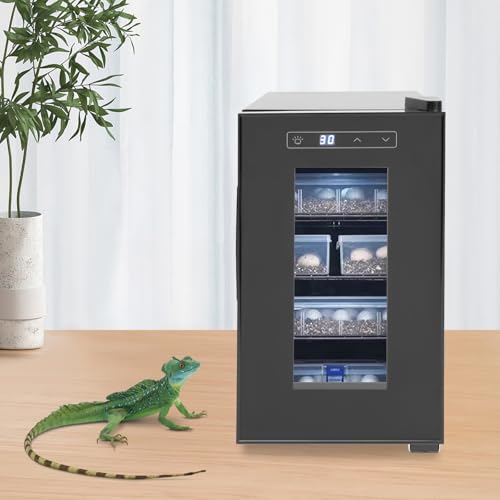 Reptile Incubator 23L Scientific Lab Incubator Digital Incubator Cooling Heating 50-104°F Reptile Egg Incubator for Turtles, Lizards, Snakes, Maned Lions, Chickens, Quails, Other Reptiles
