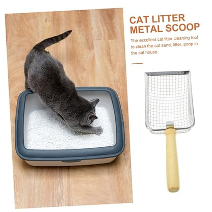 ERINGOGO Reptile Litter Scoop with Handle Efficient Cat Litter Shovel for Easy Cleanup Fine Mesh Sifter Durable Pet Waste Cleaner for Reptile Containers and Cat
