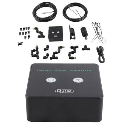 Rainforest Terrarium Timed Fogging System, Reptile Humidifier with WiFi Smart Spray Kit, 360 Rotatable Nozzle with Remote APP Control, Ideal for Automatic Terrarium Misting, 10m (10m 4 - size: 10m 4 nozzles