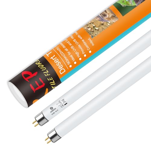 2PCS T5 UVB Reptile Light 8W 10.0,UVA UVB Light Bulb for Reptiles,Reptile UVB Lamp Tube for Bearded Dragon,12 Inchs - size: 2 pack T5 Tube-8W 10.0