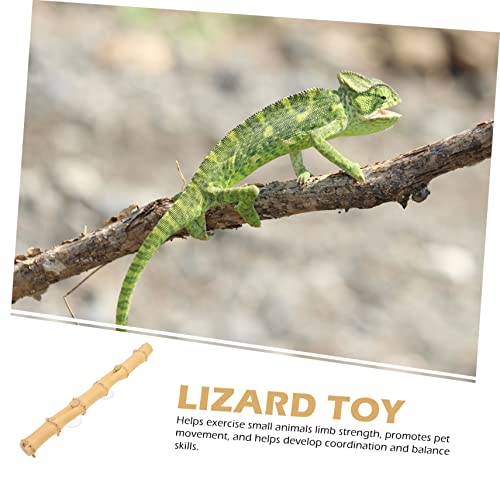 Abaodam Reptile Climbing Branch Toy for Terrarium Natural and Grapevine Wood Stand for Lizards Geckos and Pets Encourages Exercise and Coordination Fun Environment