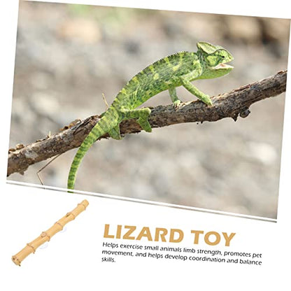 Abaodam Reptile Climbing Branch Toy for Terrarium Natural and Grapevine Wood Stand for Lizards Geckos and Pets Encourages Exercise and Coordination Fun Environment