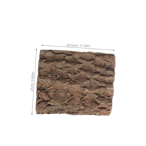 balacoo 2Pcs Cork Bark Background for Reptiles Natural Climbing Wall Backdrop for Terrarium Decor Enhances Habitat for Turtles Chameleons Snakes and More