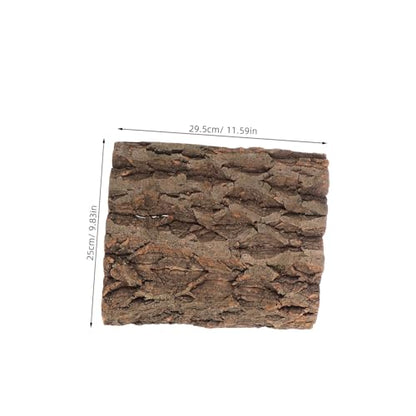 balacoo 2Pcs Cork Bark Background for Reptiles Natural Climbing Wall Backdrop for Terrarium Decor Enhances Habitat for Turtles Chameleons Snakes and More