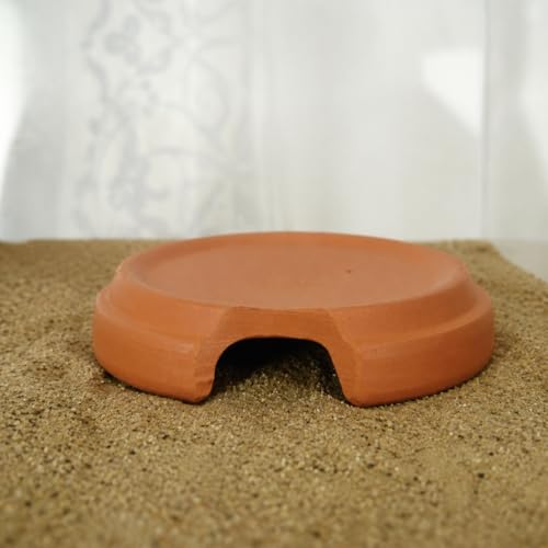 Terracotta Snake Hide, Reptile Hide Cave for Geckos Scorpions, Terrarium Decor Reddish Brown 100g, Small Reptile Hide (Diameter: - size: Small Reptile Hide (Diameter: