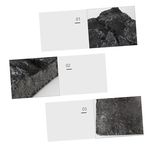2pcs Reptile Box Backdrop Terrarium Background Vivarium Background 3D Reptile Background for Terrarium Vivarium Decoration Aquarium Rocks Reptile Tank Background Reptiles Animal Pu
