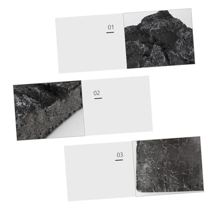 2pcs Reptile Box Backdrop Terrarium Background Vivarium Background 3D Reptile Background for Terrarium Vivarium Decoration Aquarium Rocks Reptile Tank Background Reptiles Animal Pu