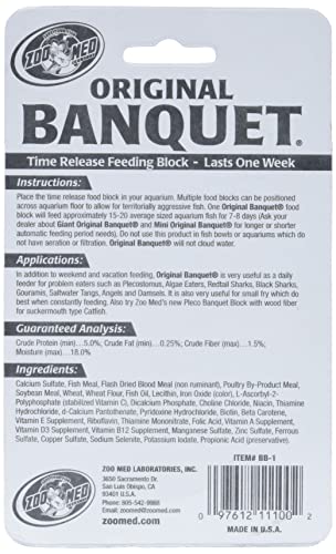 Zoo Med Original Banquet Feeding Block, 0.45-Ounce (Pack of 4) - size: 0.45 Ounce (Pack of 4)