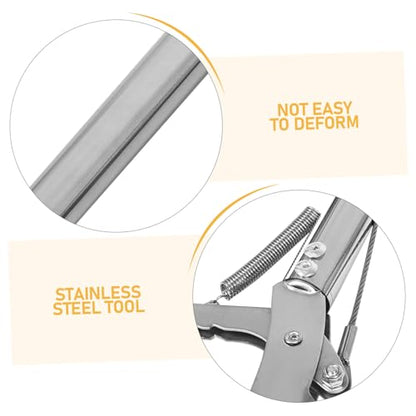 TOYANDONA Snake Tongs Collapsible Grabber Tool Stainless Steel Reptile Catching Equipment for Efficient Snake and EEL Capture for Farm Safety and Wildlife Management