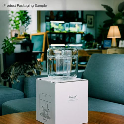 Bioloark MY-180 Glass Plant Terrarium, 7.1" x 7.9" Large Desktop Moss Terrarium with Dew-Collecting Lid, Ventilation Holes, High-Clarity Glass Jar for Ferns, Small Plants & Micro Landscape - color: MY-180(7.1"X7.9")