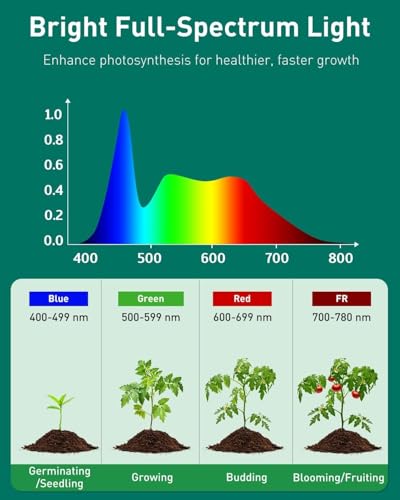Pawfly Grow Lights for Indoor Plants, 12W PAR20 LED Grow Light Bulb (150W Eqv), Ultra-High PPFD 466 μmol/m²/s at 1ft, 6000K Full Spectrum COB Plant Light for Seedling & Hydroponic Gardening