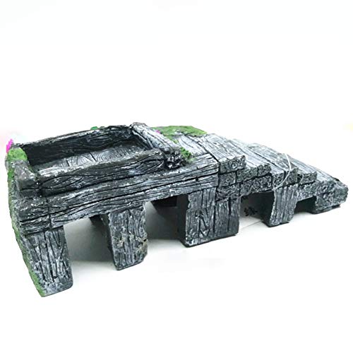 Reptile Breeding Box Shelter Habitat Decor Terrarium Hideout Turtle Basking Ramp Water Bowl Feeding Humidify Hide Caves - size: M