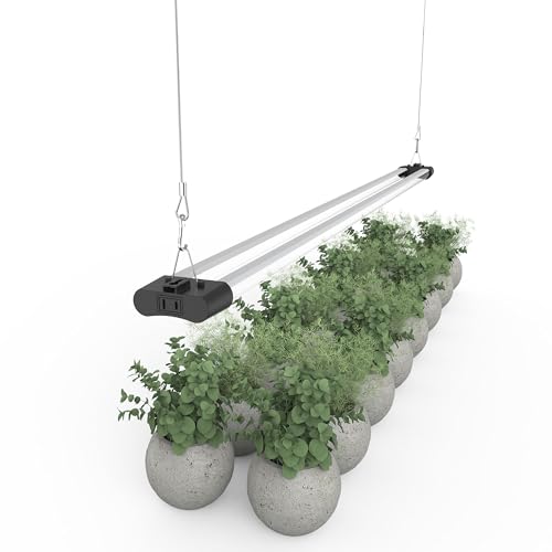 LED Grow Light Full Spectrum Light Linkable 5000K Daylight + 660nm Red Indoor Plant Lighting Fixture (4-Pack 4 FT) - size: 4FT (4-Pack)