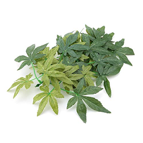 Sonew Lifelike Green Artificial Plant for Aquarium and Fish Decoration 30cm - Plastic Plant with Suction Cup for Reptile Terrariums and Underwater Decor (12 inches 30cm) - size: 12 inches 30cm