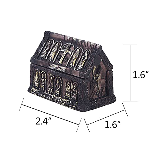 Aquarium Fish Tank Coffin Decorations Reptile Turtle Lizard Spider Tanks Ancient Egypt Terrarium Death Décor Ornament Pet
