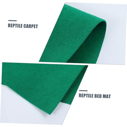 NOLITOY Reptile Carpet Cypress Mulch Pet Box Bottom Mat Lizard Snake Bedding Substrate for Reptile Tank - color: Green