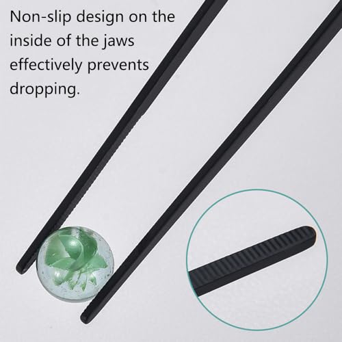 TopHomer Aquarium Tweezers Extra Long 15 inches Feeding Tool Stainless Steels Feeding Tongs for Aquarium Reptile, Plant, Snakes, Lizards, Coral Feeder(Curved Jaw) - size: Curved Jaw