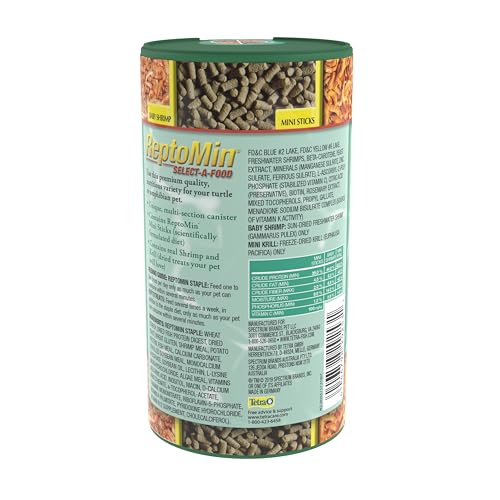 Tetra ReptoMin Select-A-Food 1.55 Ounces, For Aquatic Turtles, Newts And Frogs, Variety Pack - size: 1.55 Ounce (Pack of 1)