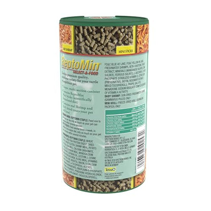 Tetra ReptoMin Select-A-Food 1.55 Ounces, For Aquatic Turtles, Newts And Frogs, Variety Pack - size: 1.55 Ounce (Pack of 1)