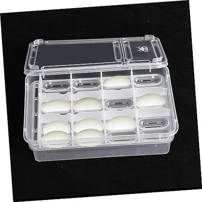 FRCOLOR Compartments Transparent Reptile Breeding Isolation Box Hatching Incubator for Snakes Turtles Geckos and Lizards Easy Observation and Cleaning for Incubation