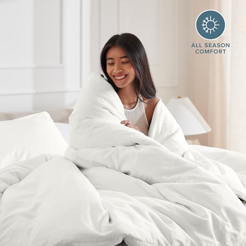 Bare Home Bedding Duvet Cover Extra Long Size - Premium 1800 Super Soft Collection - Lightweight, Cooling Duvet Cover - Soft Breathable Bedding (Twin/Twin XL, Cream) - color: 13 - Cream (No Comforter), size: Twin/Twin XL