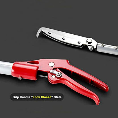 Snake Tong Rattle Snake Reptile Catcher Grabber,with Wide Jaw and Comfortable Grip Handle, Handling Tool Equipped with Snake Hook and Bagging,More Professional (60 Inch（150cm）) - style: 60 Inch（150cm）