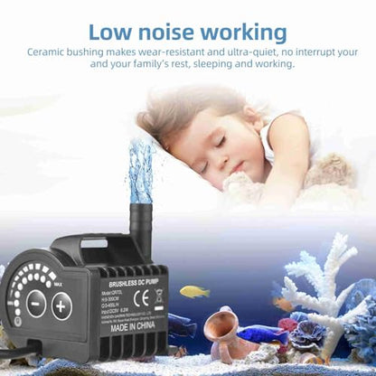 6.5W Electric with 8 Adjustable Levels, 7.2ft Lift Height, 5V USB Mini Fountain Pump for Aquarium, Fountain, Cooling (QR70L) - color: Qr70l