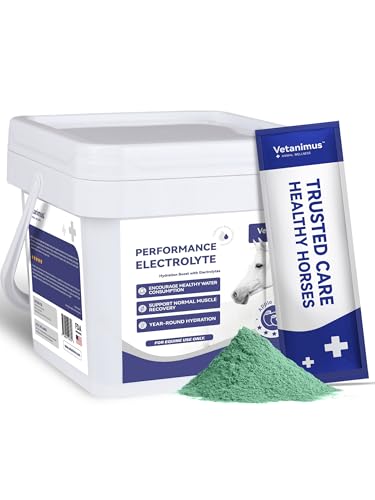 Horse Electrolytes Powder, Electrolyte for Horses with Sodium & Potassium, Equine Hydration Supplement-1400g - size: Big Tub