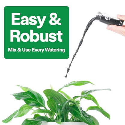 Noot Bio-Organic Plant Food Liquid Fertilizer - Makes 7 Gallons - Root Boosting Mycorrhizae - Fast Growth for Monstera, Aroid, Succulent, Orchid, Calathea, Philodendron - Use Every Watering (2 Vials) - size: Noot Plant Food (Makes 7 Gallons)