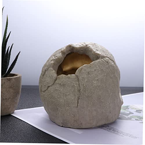DOITOOL 2pcs Fish Tank Skull Decorations Resin Skull Ornaments Aquarium Landscaping Accessories Skull Props for Reptiles Habitat