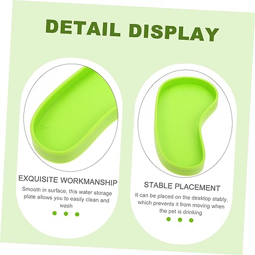 FOMIYES 4pcs Reptile Water Feeder Bowls Pet Drinking Dishes for Tortoises Lizards Snakes Decorative Non- Design for Easy Use and Cleaning
