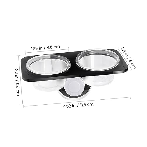 BESPORTBLE 2pcs Reptile Food Dishes Pet Water Bowls Suction Cups for Aquarium Turtle